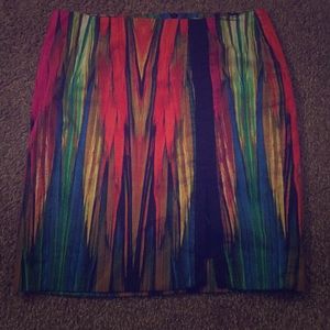A rainbow colored skirt
